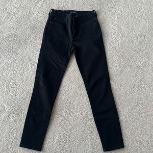 Black Jcrew High Rise Skinny Jeans